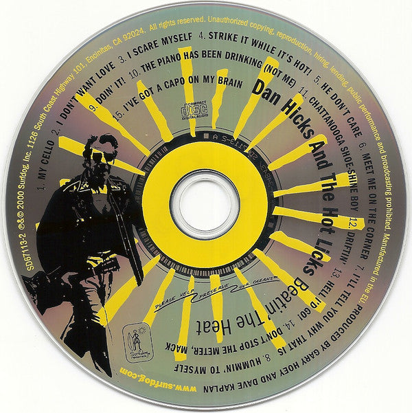 Dan Hicks And His Hot Licks : Beatin' The Heat (CD, Album)