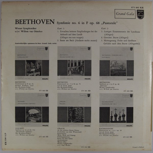 Ludwig Van Beethoven - Wiener Symphoniker, Willem van Otterloo : Symphonie Nr. 6 In F-dur op. 68 (Pastorale) (10", Mono)