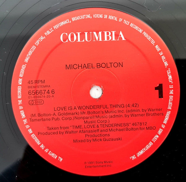 Michael Bolton : Love Is A Wonderful Thing (12", Maxi)