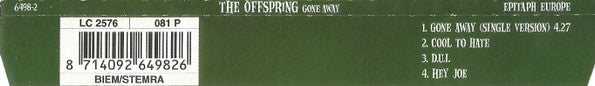 The Offspring : Gone Away (CD, EP, Single)