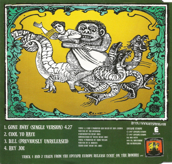 The Offspring : Gone Away (CD, EP, Single)