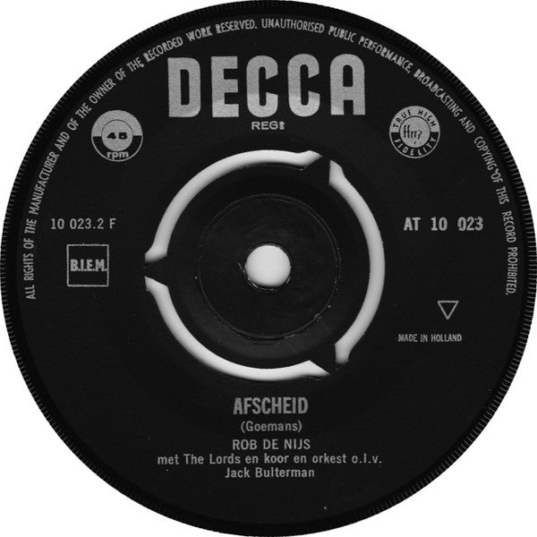 Rob de Nijs : Hé Mama (Hey Mama) / Afscheid (7", Single)