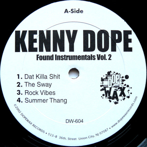 Kenny "Dope" Gonzalez : Found Instrumentals Vol. II (12")