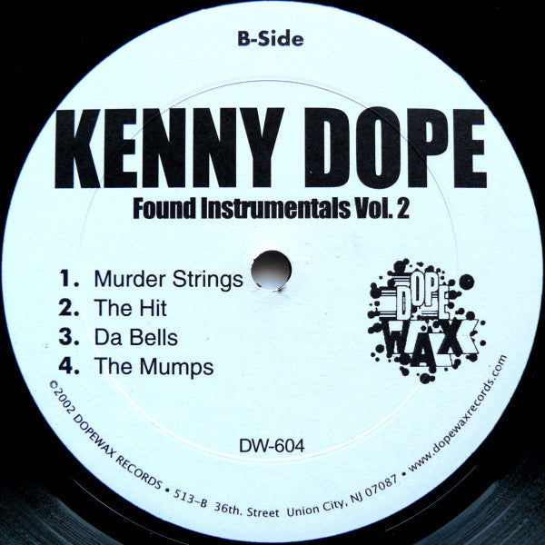 Kenny "Dope" Gonzalez : Found Instrumentals Vol. II (12")
