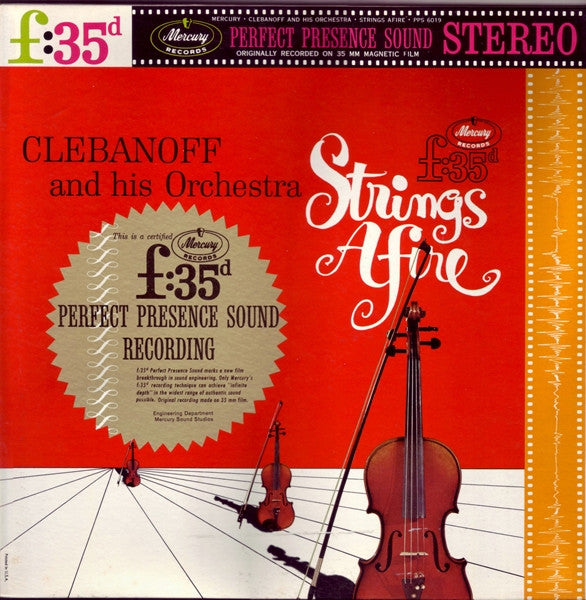 Clebanoff And His Orchestra : Strings Afire (LP, Album)