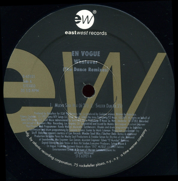 En Vogue : Whatever (The Dance Remixes) (12", Single)