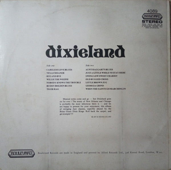 Brian Green's Dixie Kings : Dixieland (LP)