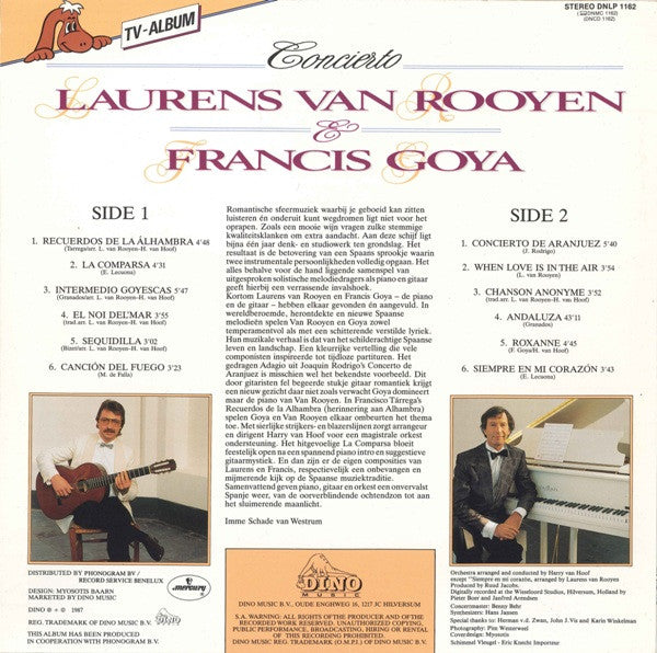 Laurens Van Rooyen & Francis Goya : Concierto (LP, Album)