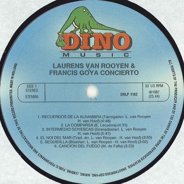 Laurens Van Rooyen & Francis Goya : Concierto (LP, Album)