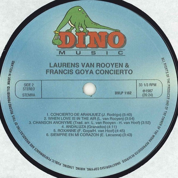 Laurens Van Rooyen & Francis Goya : Concierto (LP, Album)