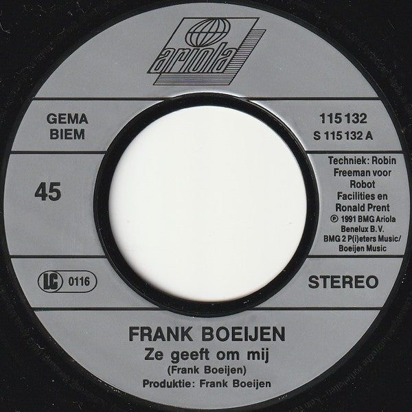 Frank Boeijen : Ze Geeft Om Mij (7", Single)
