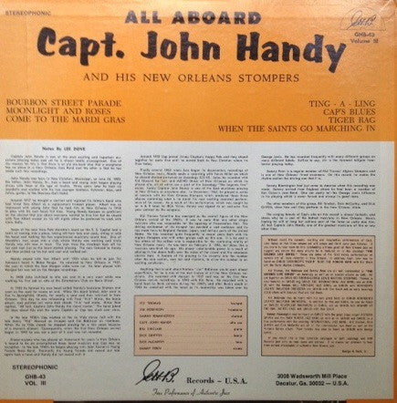 Cap'N John Handy : All Aboard (Volume Three) (LP, Album)
