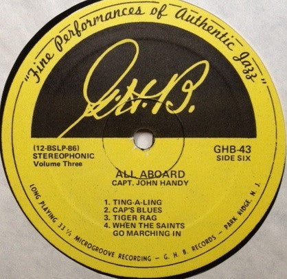 Cap'N John Handy : All Aboard (Volume Three) (LP, Album)