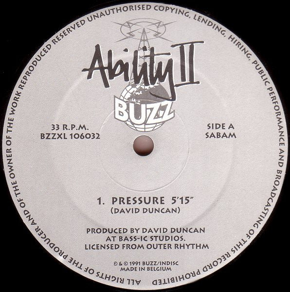 Ability II : Pressure (12")