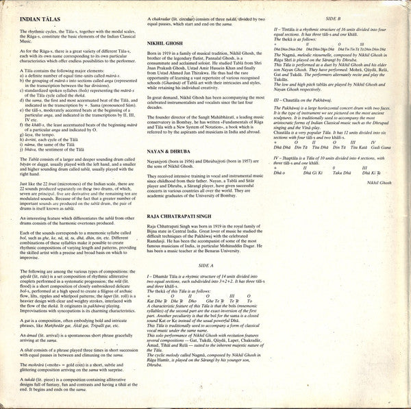 Various : Indian Tālas (LP, Album)