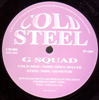 G Squad : Wide Open Spaces / Monitor (12")