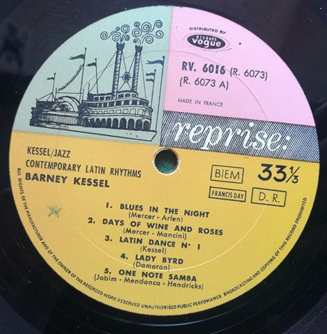 Barney Kessel : Contemporary Latin Rhythms (LP)