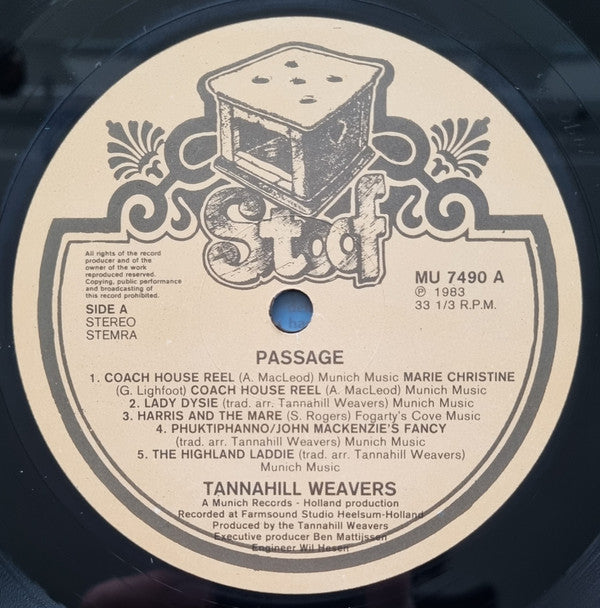 The Tannahill Weavers : Passage (LP, Album, Gat)