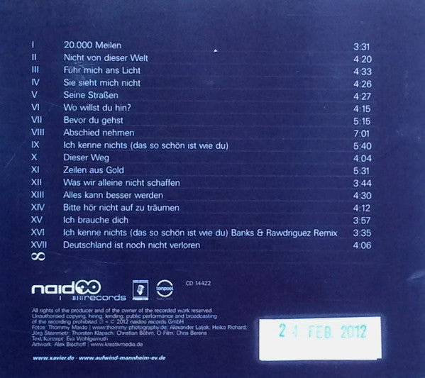 Xavier Naidoo : Danke Für's Zuhören - Liedersammlung 1998-2012 (CD, Comp)