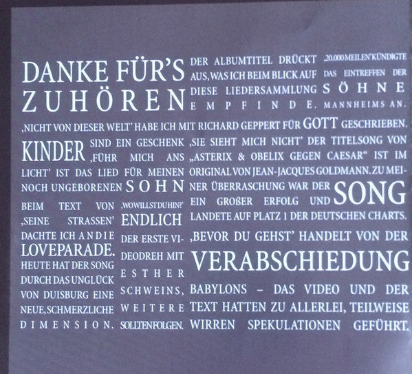Xavier Naidoo : Danke Für's Zuhören - Liedersammlung 1998-2012 (CD, Comp)