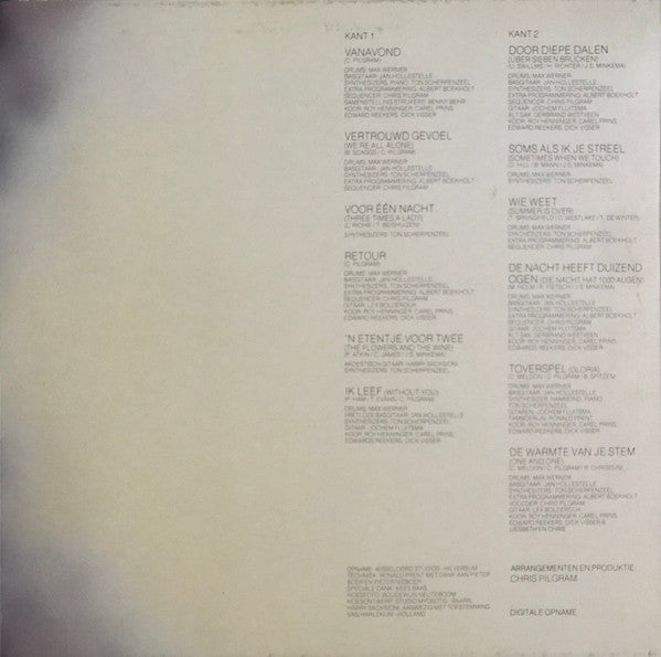 Liesbeth List : Voor Vanavond En Daarna (LP, Album, Gat)