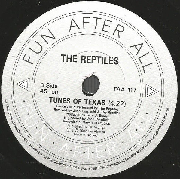 The Reptiles : Songs Of Texas... (7")