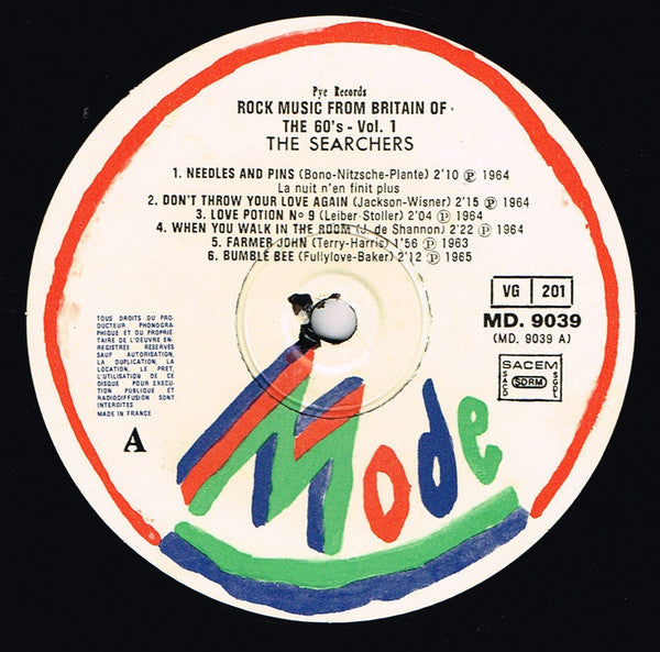 The Searchers : Rock Music From Britain Of The 60's - Vol. 1 (LP, Comp)