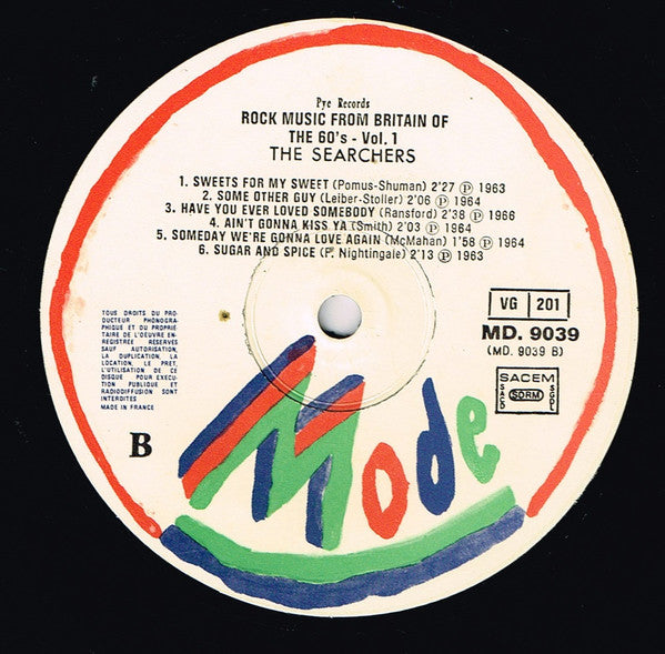 The Searchers : Rock Music From Britain Of The 60's - Vol. 1 (LP, Comp)