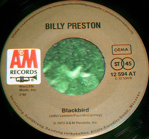 Billy Preston : Will It Go Round In Circles (7", Single)