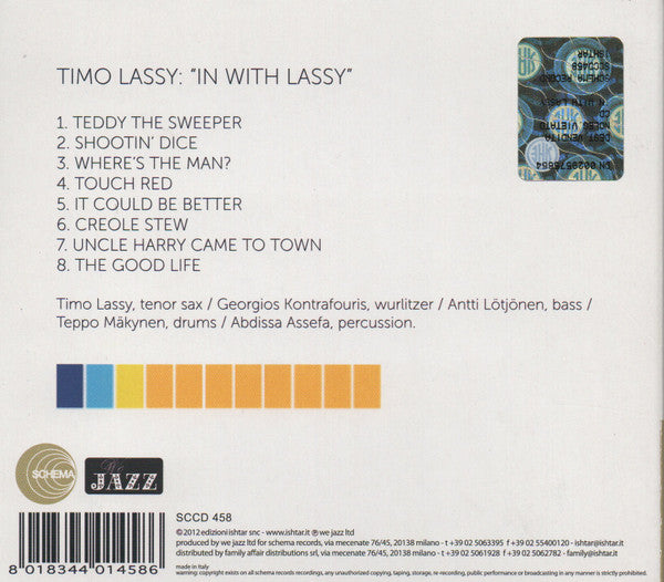Timo Lassy : In With Lassy (CD, Album, Dig)