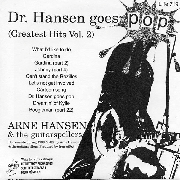Arne Hansen & The Guitarspellers : Dr. Hansen Goes Pop (Greatest Hits Vol. 2) (7", EP)