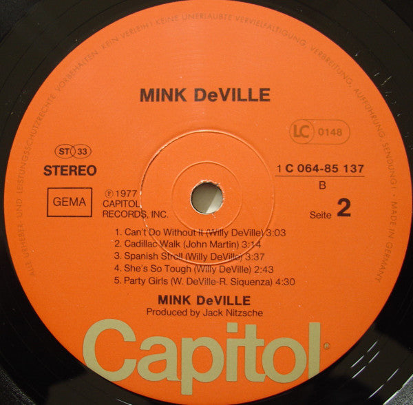 Mink DeVille : Cabretta (LP, Album, Ora)