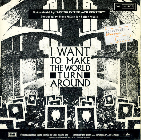 Steve Miller Band : I Want To Make The World Turn Around (7", Single)
