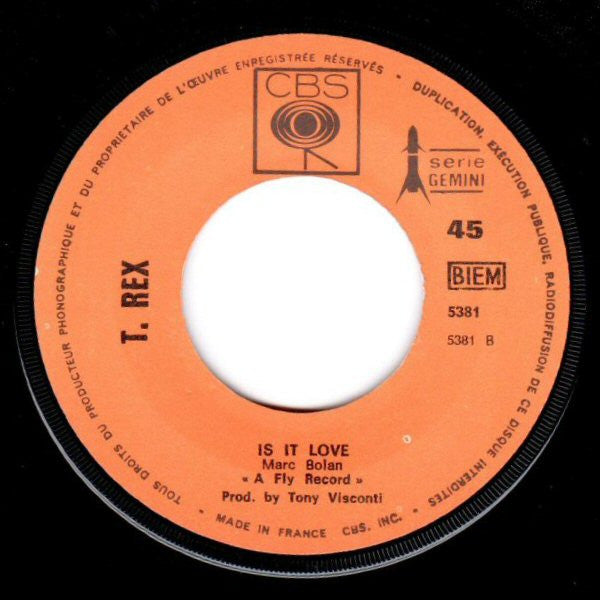 T. Rex : Ride A White Swan (7")