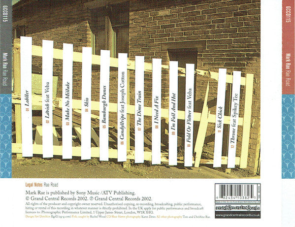 Mark Rae : Rae Road (CD, Album)
