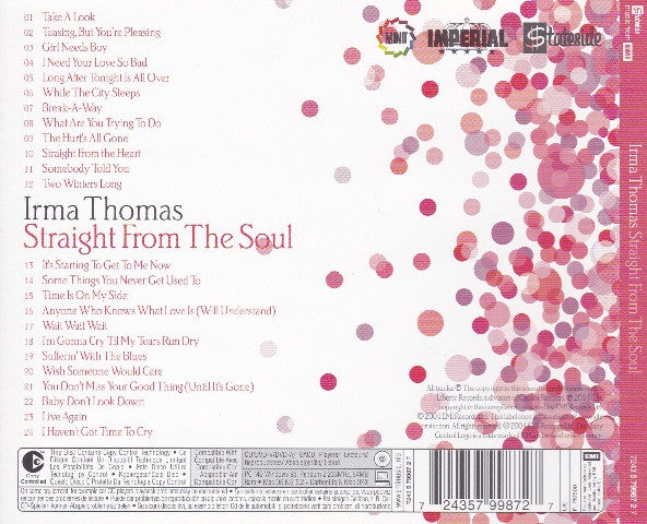 Irma Thomas : Straight From The Soul (CD, Comp, Copy Prot.)