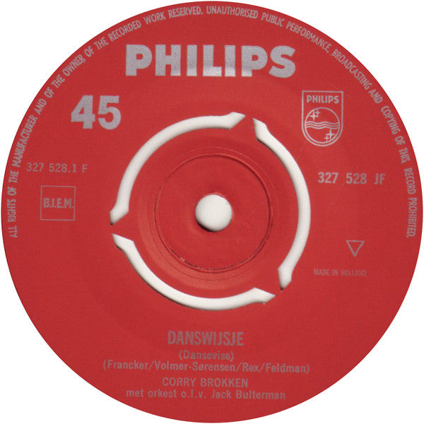 Corry Brokken : Eurovisie Songfestival 1963  (7", Single, Mono)