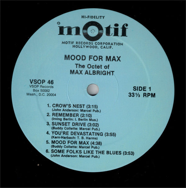 Max Albright : Mood For Max (LP, Album, RE)