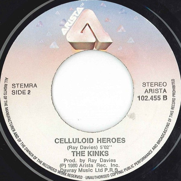 The Kinks : Lola / Celluloid Heroes (7", Single)