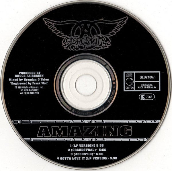 Aerosmith : Amazing (CD, Single)