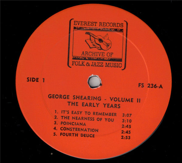 George Shearing : Volume II The Early Years (LP, Comp, RE)