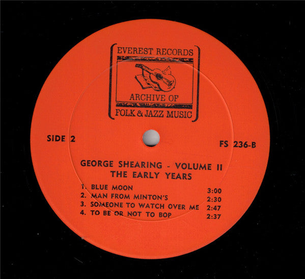 George Shearing : Volume II The Early Years (LP, Comp, RE)