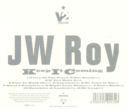 JW Roy : Keep It Coming (CD, Album)