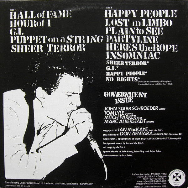 Government Issue : Boycott Stabb + Live (LP, Album, RE)