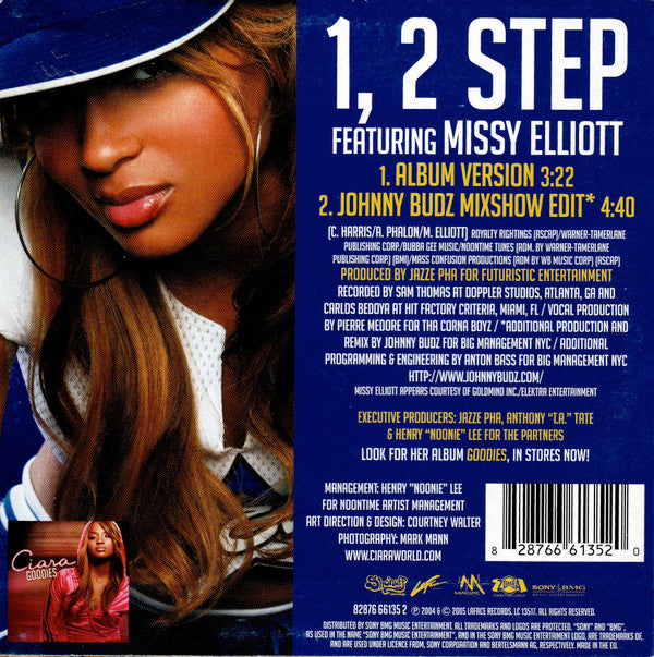 Ciara (2) Featuring Missy Elliott : 1, 2 Step (CD, Single)
