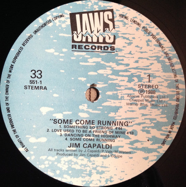Jim Capaldi : Some Come Running (LP, Album)