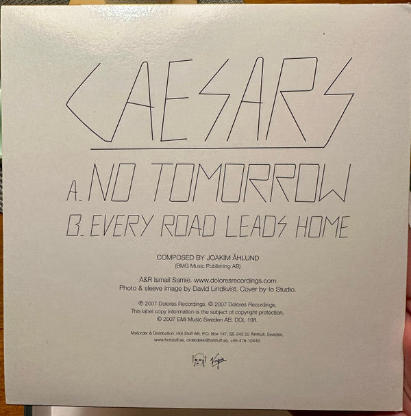Caesars : No Tomorrow (7", Single)