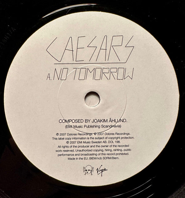 Caesars : No Tomorrow (7", Single)