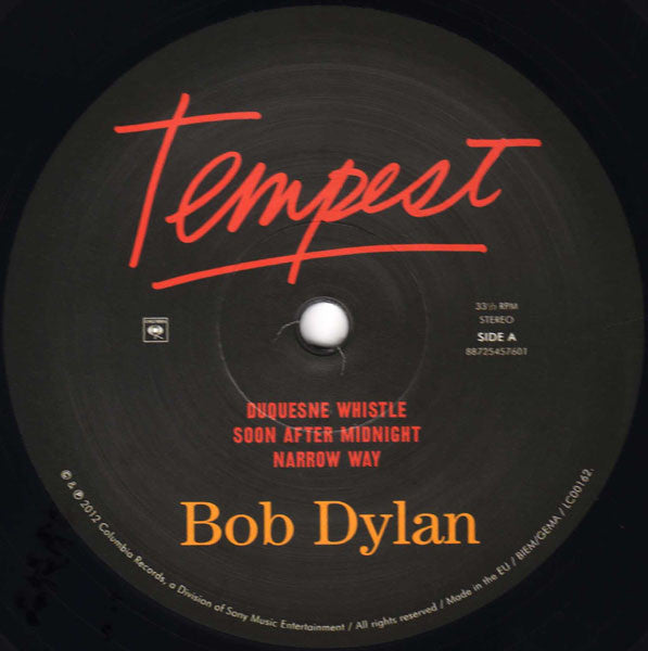 Bob Dylan : Tempest (2xLP, Album, 180 + CD, Album)