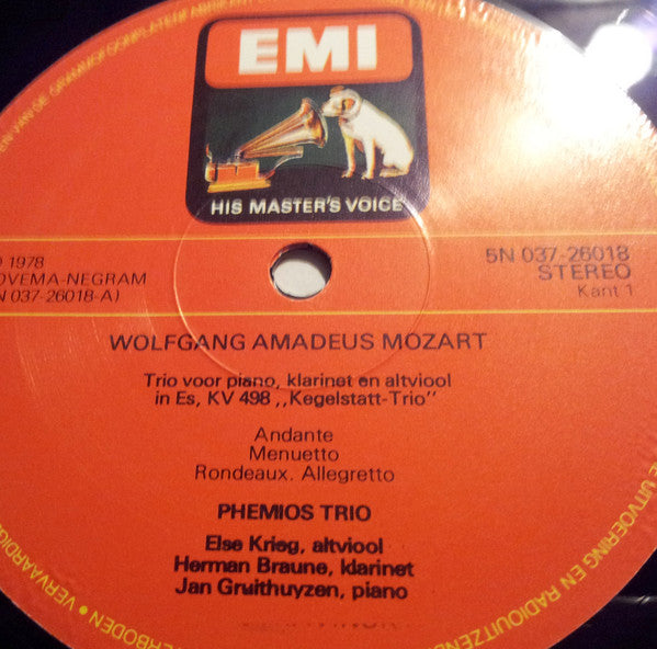 Wolfgang Amadeus Mozart, Igor Stravinsky / Phemios Trio : Kegelstatt-Trio In Es, KV 498 / Suite Uit "L'Histoire Du Soldat" (LP)